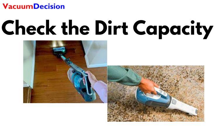 Check Capacity - How To Clean A Dirt Devil Vacuum
